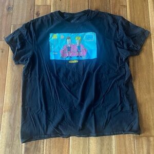 Beavis & Butthead Graphic Tee with Pop Cartoon Panel